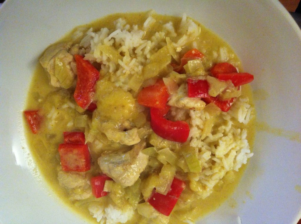 Hähnchencurry mit Banane – Lanis Lecker Ecke